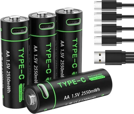 Rechargeable Batteries with Usb C
